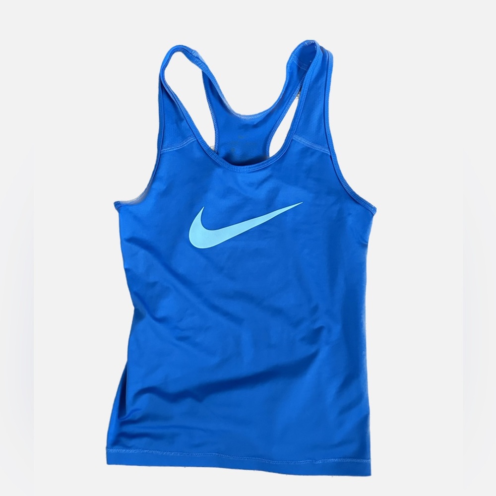 NIKE Girls size M Athletic Dri Fit Top (blue)